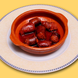 Chorizo de pueblo asado