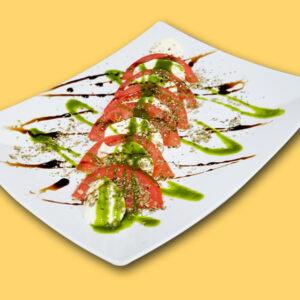 Tomate con mozarella fresca